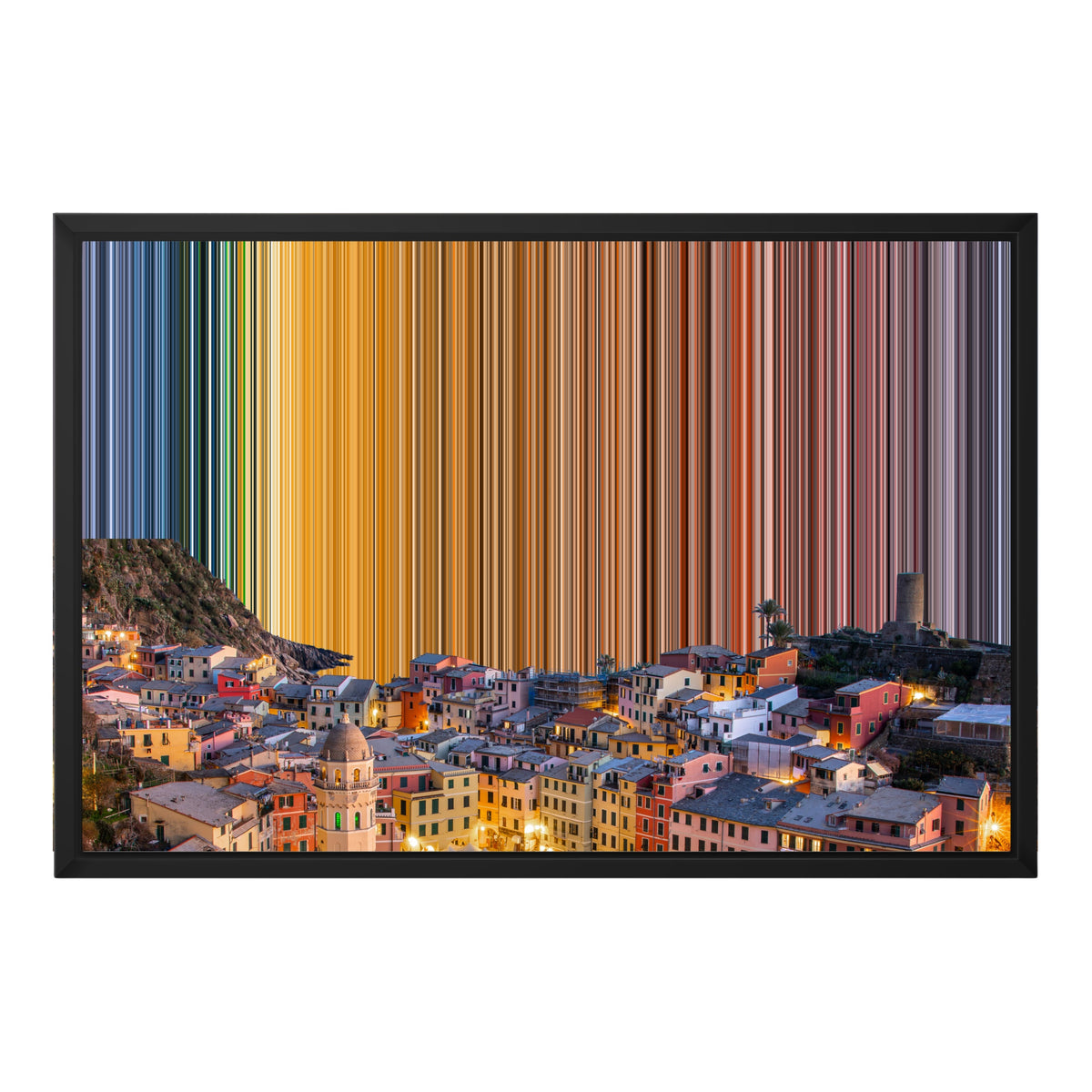 Leinwandbild mit Schattenfugenrahmen im Format 24×18", schwarzer Rahmen