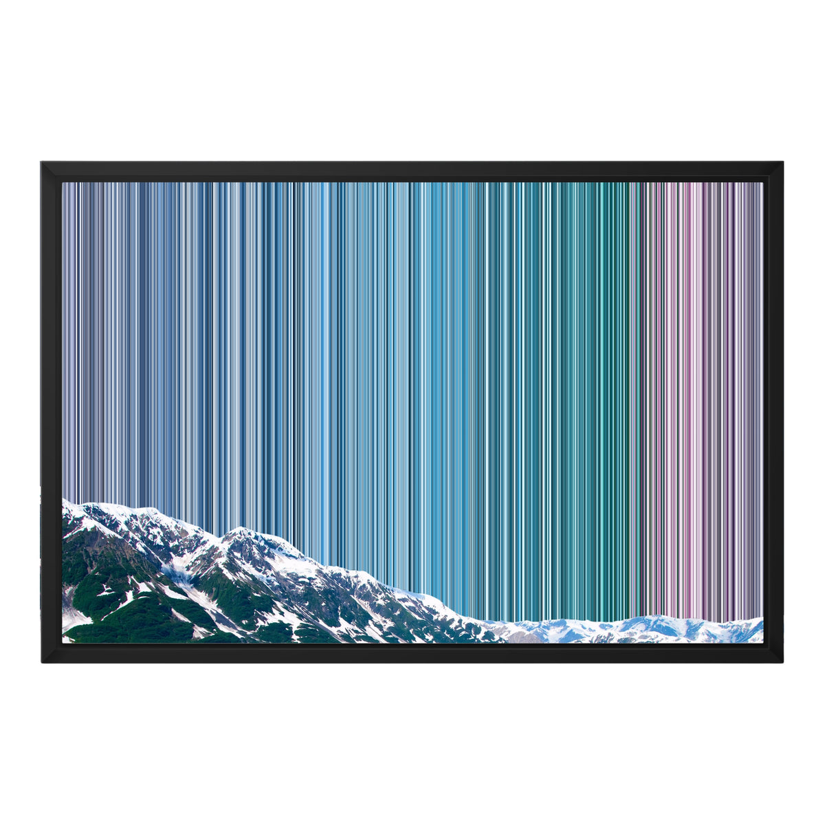 24×18" Float Frame Canvas - Black Frame variant