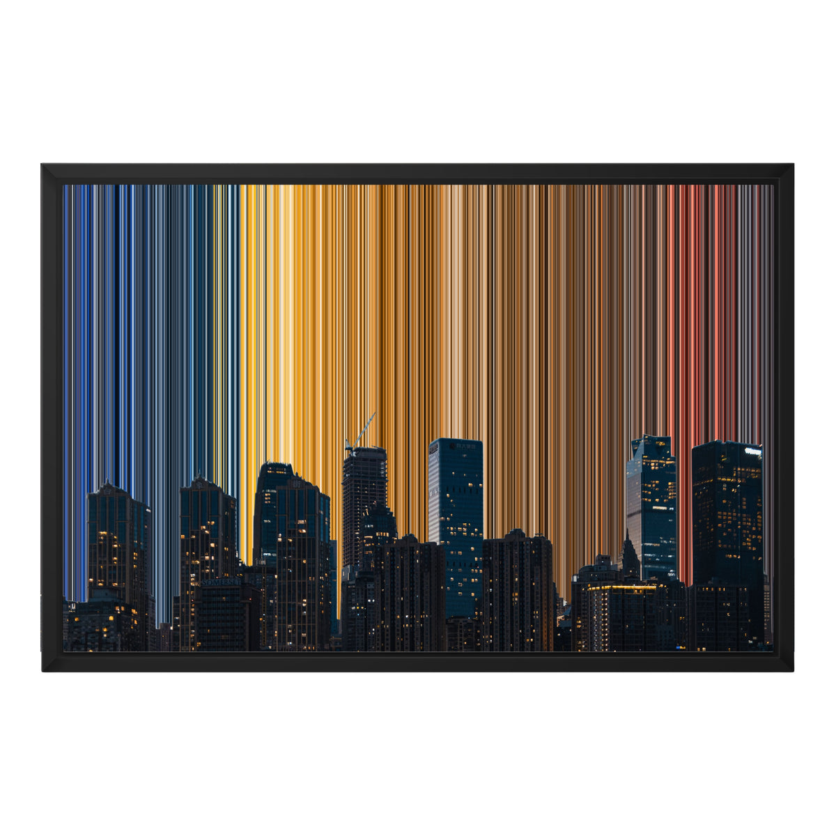 24×18" Float Frame Canvas - Black Frame variant
