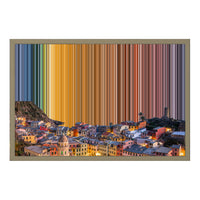 Leinwandbild mit Schattenfugenrahmen im Format 24×18", Rahmen aus Naturholz