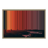 24×18" Float Frame Canvas - Natural Frame variant