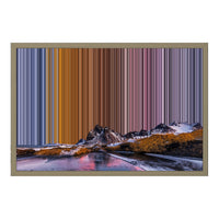 Canvastavla i floaterram, 24×18", ram i naturträ