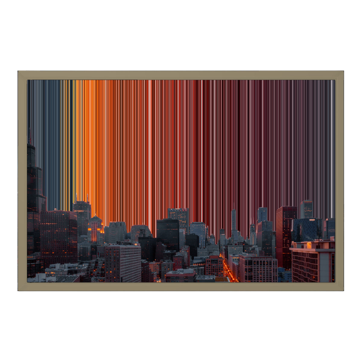 24×18" Float Frame Canvas - Natural Frame variant