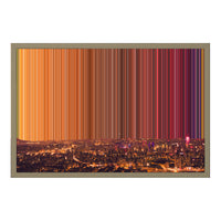 Leinwandbild mit Schattenfugenrahmen im Format 24×18", Rahmen aus Naturholz
