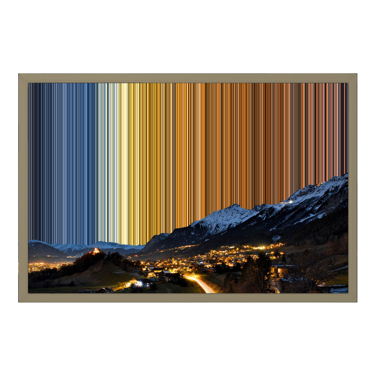 24×18" Float Frame Canvas - Natural Frame variant