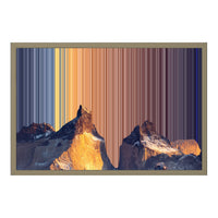 Leinwandbild mit Schattenfugenrahmen im Format 24×18", Rahmen aus Naturholz