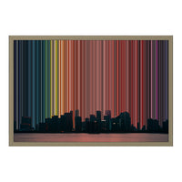 Leinwandbild mit Schattenfugenrahmen im Format 24×18", Rahmen aus Naturholz
