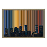 24×18" Float Frame Canvas - Natural Frame variant
