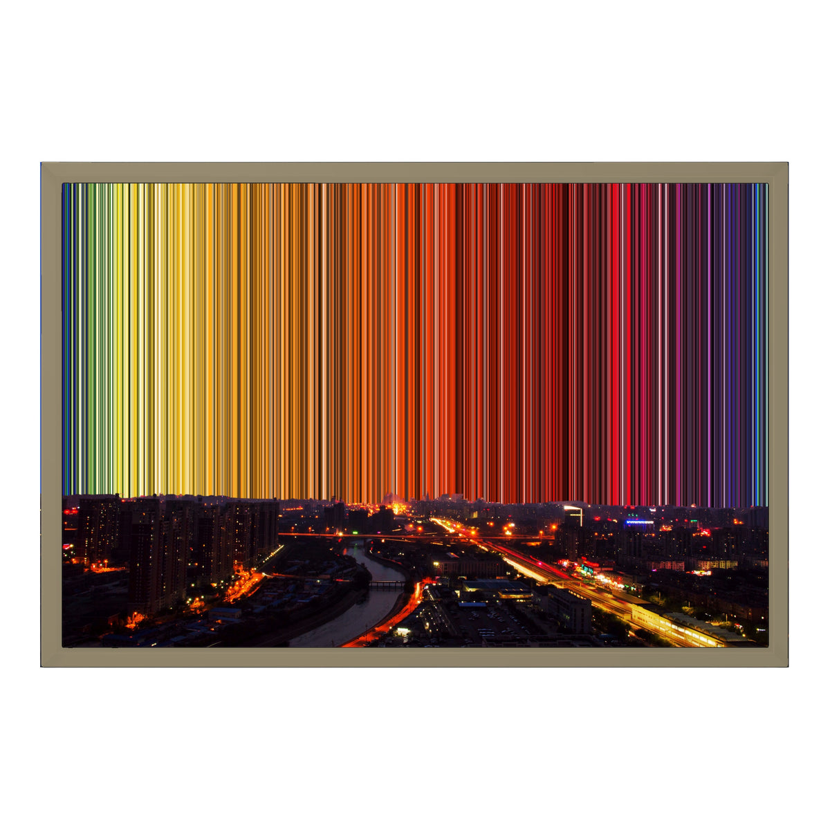 24×18" Float Frame Canvas - Natural Frame variant