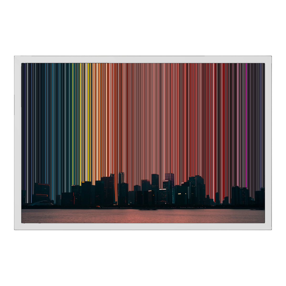 Leinwandbild mit Schattenfugenrahmen im Format 24×18", weißer Rahmen