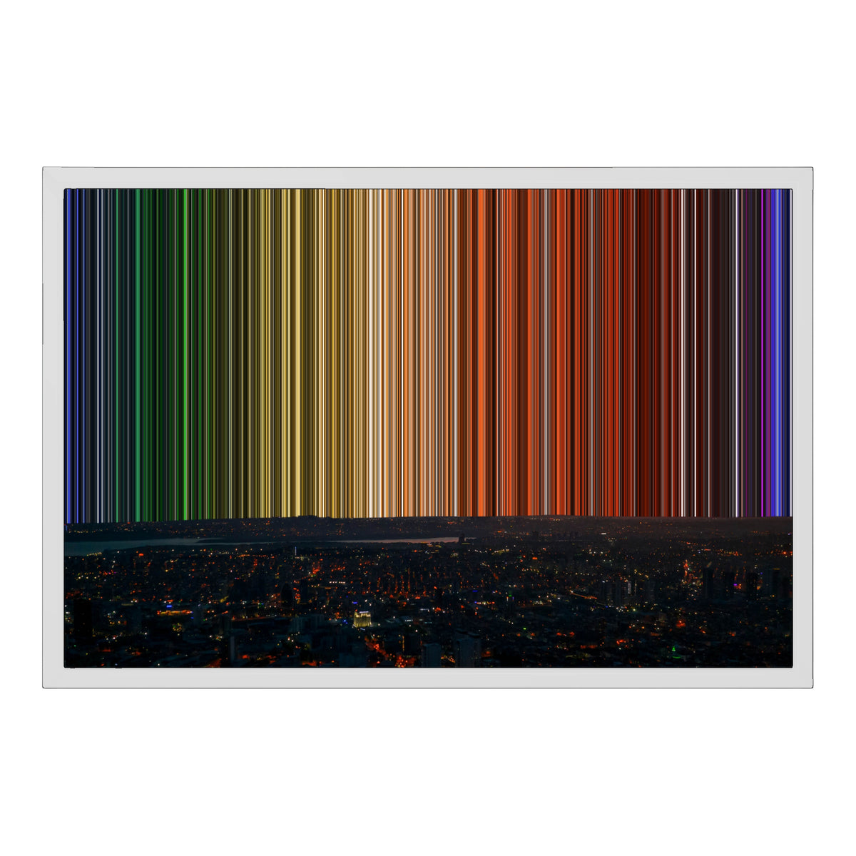 24×18" Float Frame Canvas - White Frame variant