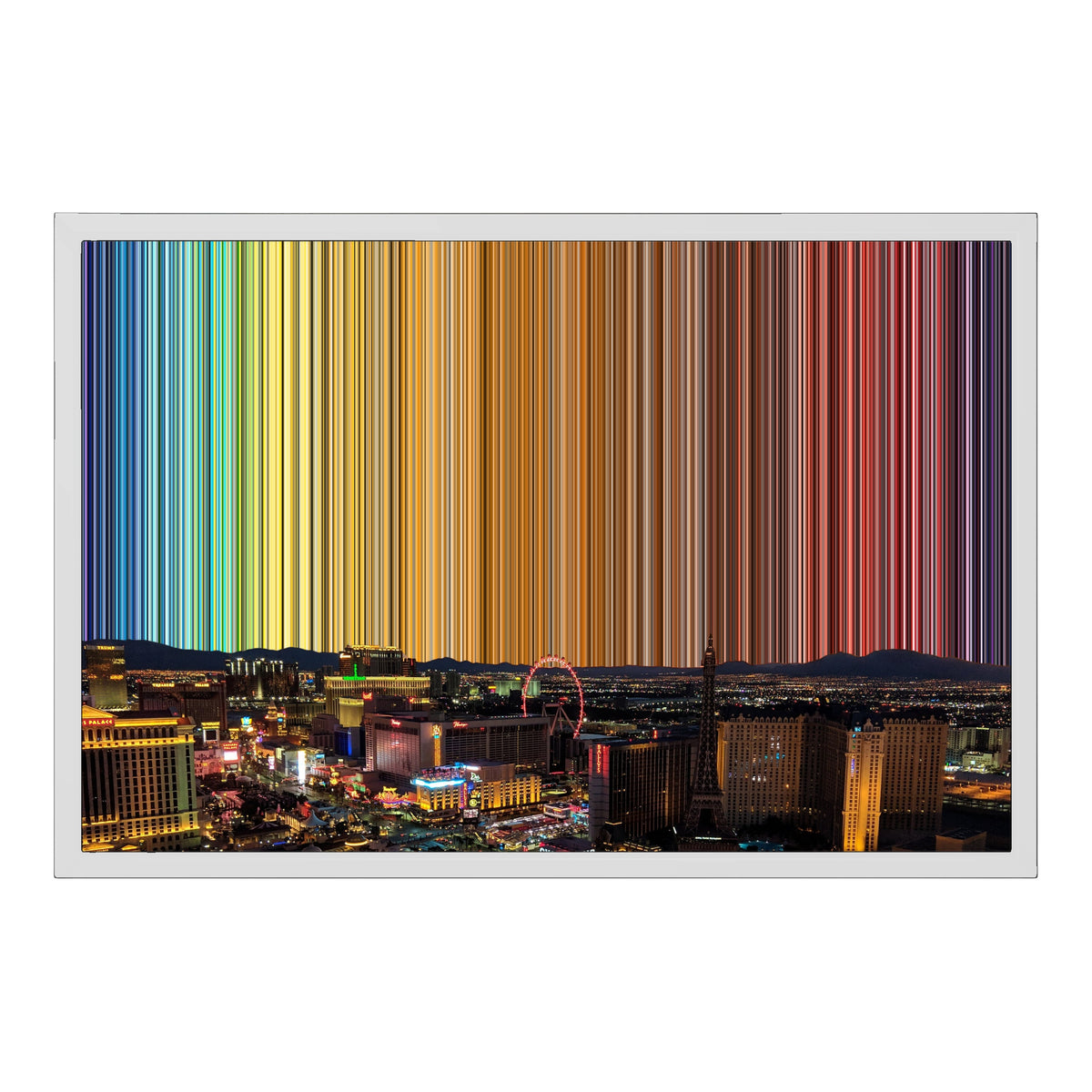 24×18" Float Frame Canvas - White Frame variant