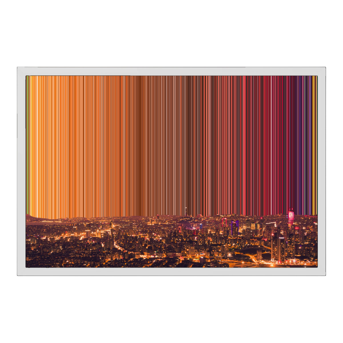 Leinwandbild mit Schattenfugenrahmen im Format 24×18", weißer Rahmen