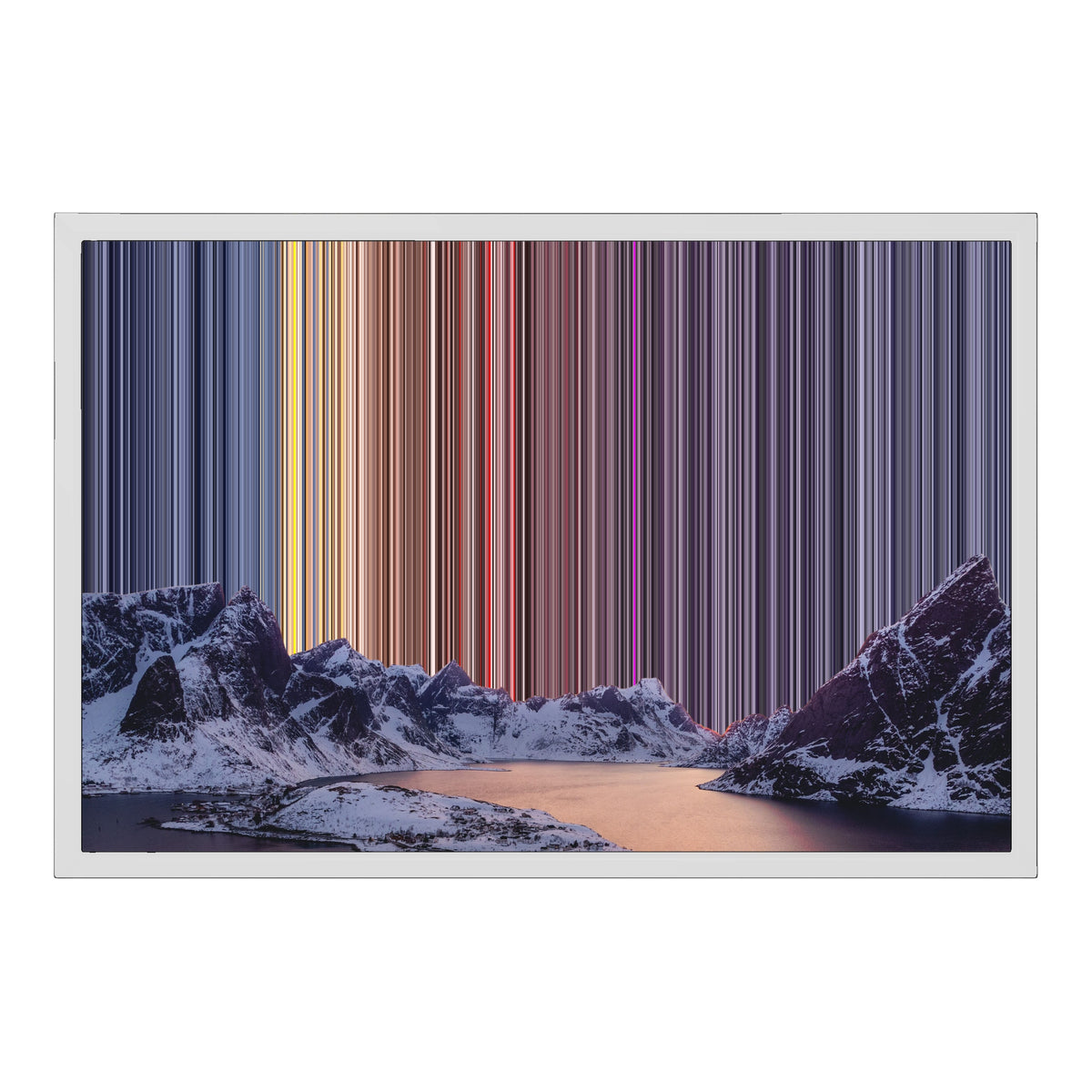 Lienzo con marco flotante, 24×18", marco blanco
