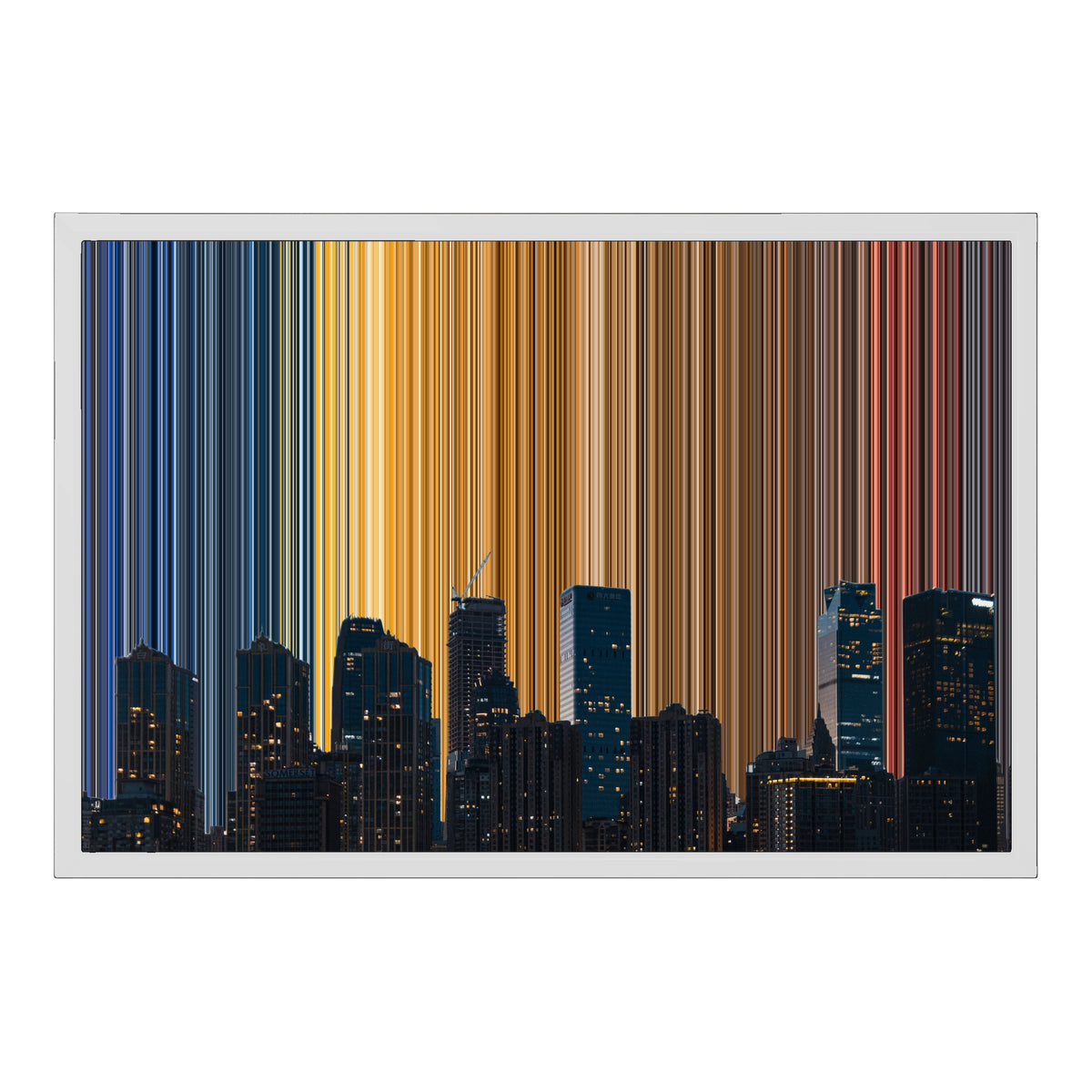 24×18" Float Frame Canvas - White Frame variant
