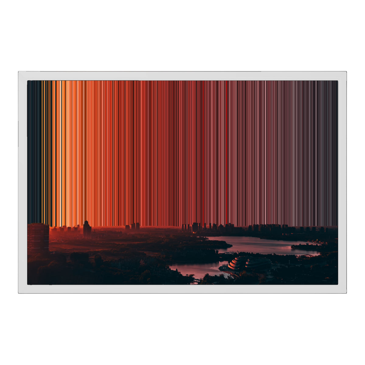 24×18" Float Frame Canvas - White Frame variant