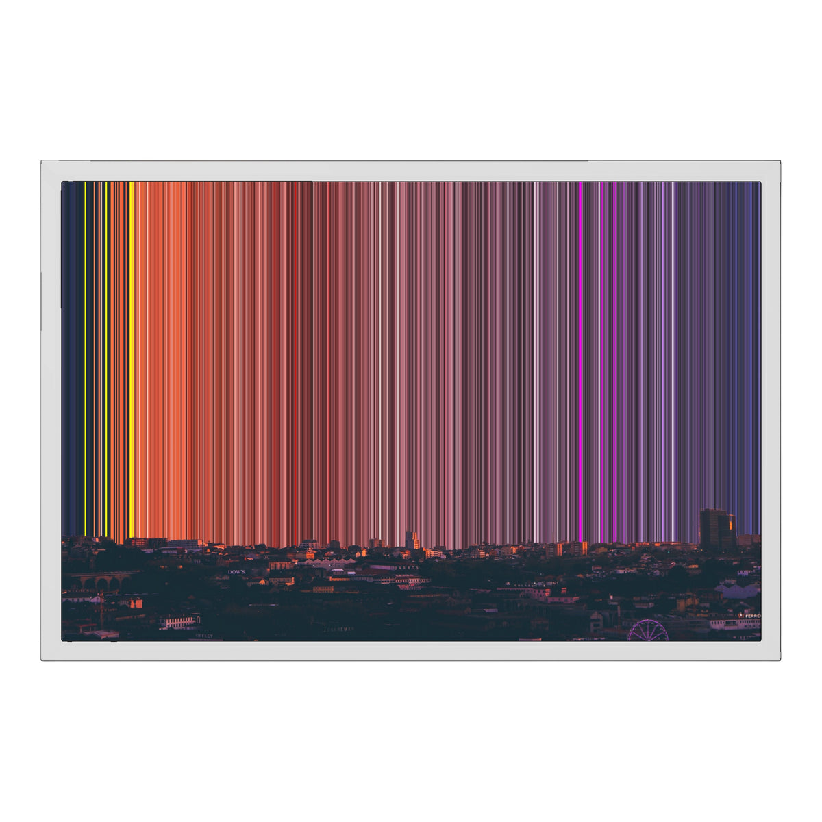 24×18" Float Frame Canvas - White Frame variant