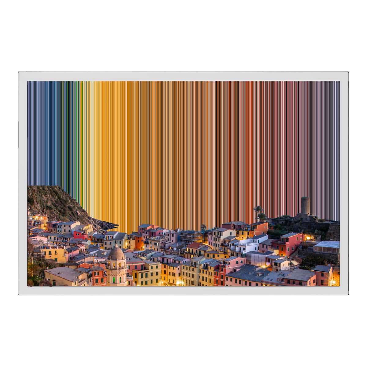 Leinwandbild mit Schattenfugenrahmen im Format 24×18", weißer Rahmen