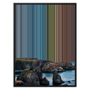 24×30" Metallic Float Frame Canvas - Black Frame variant