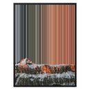 24×30" Metallic Float Frame Canvas - Black Frame variant