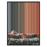 24×30" Metallic Float Frame Canvas - Black Frame variant