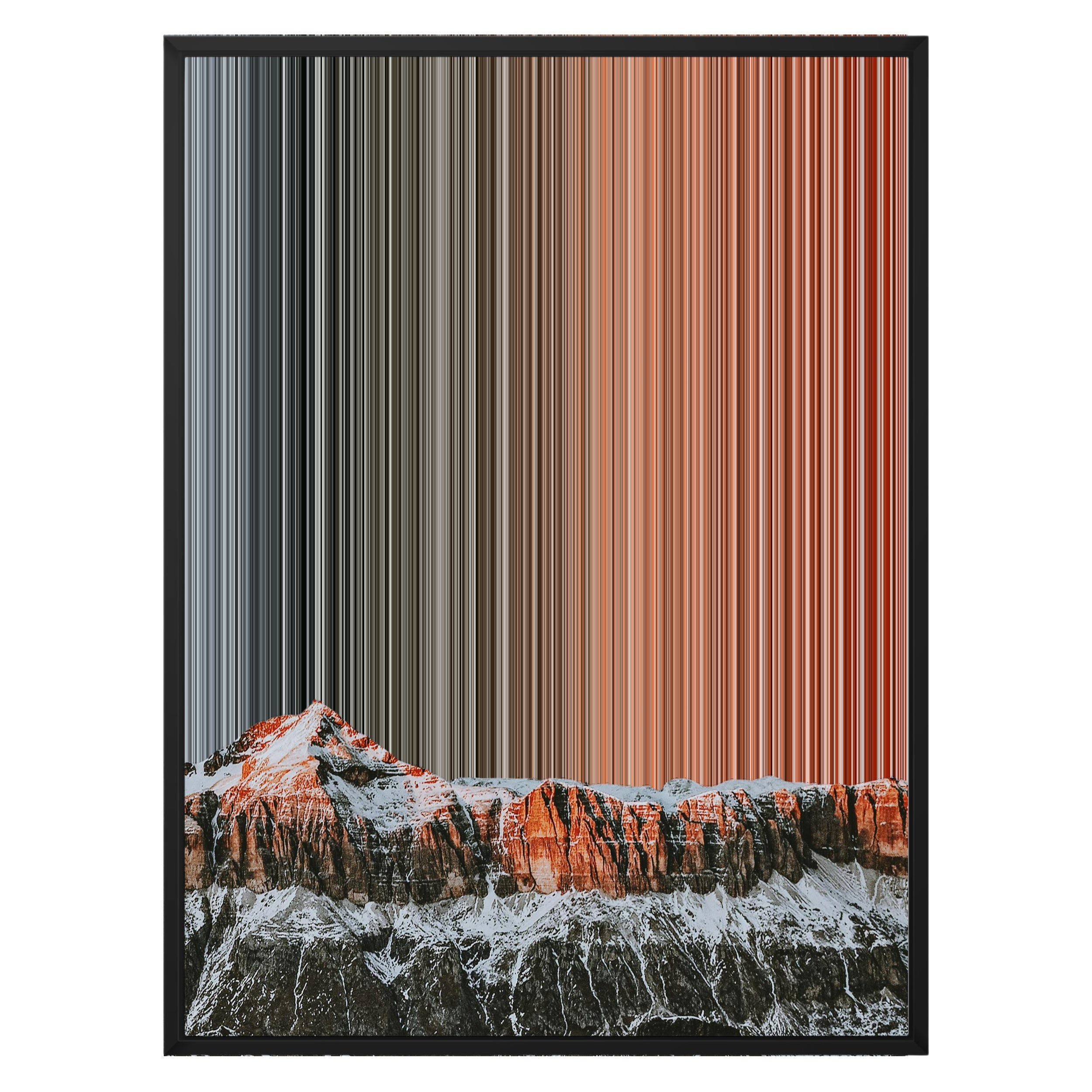 24×30" Metallic Float Frame Canvas - Black Frame variant