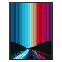 24×30" Metallic Float Frame Canvas - Black Frame variant