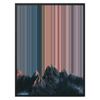 24×30" Metallic Float Frame Canvas - Black Frame variant