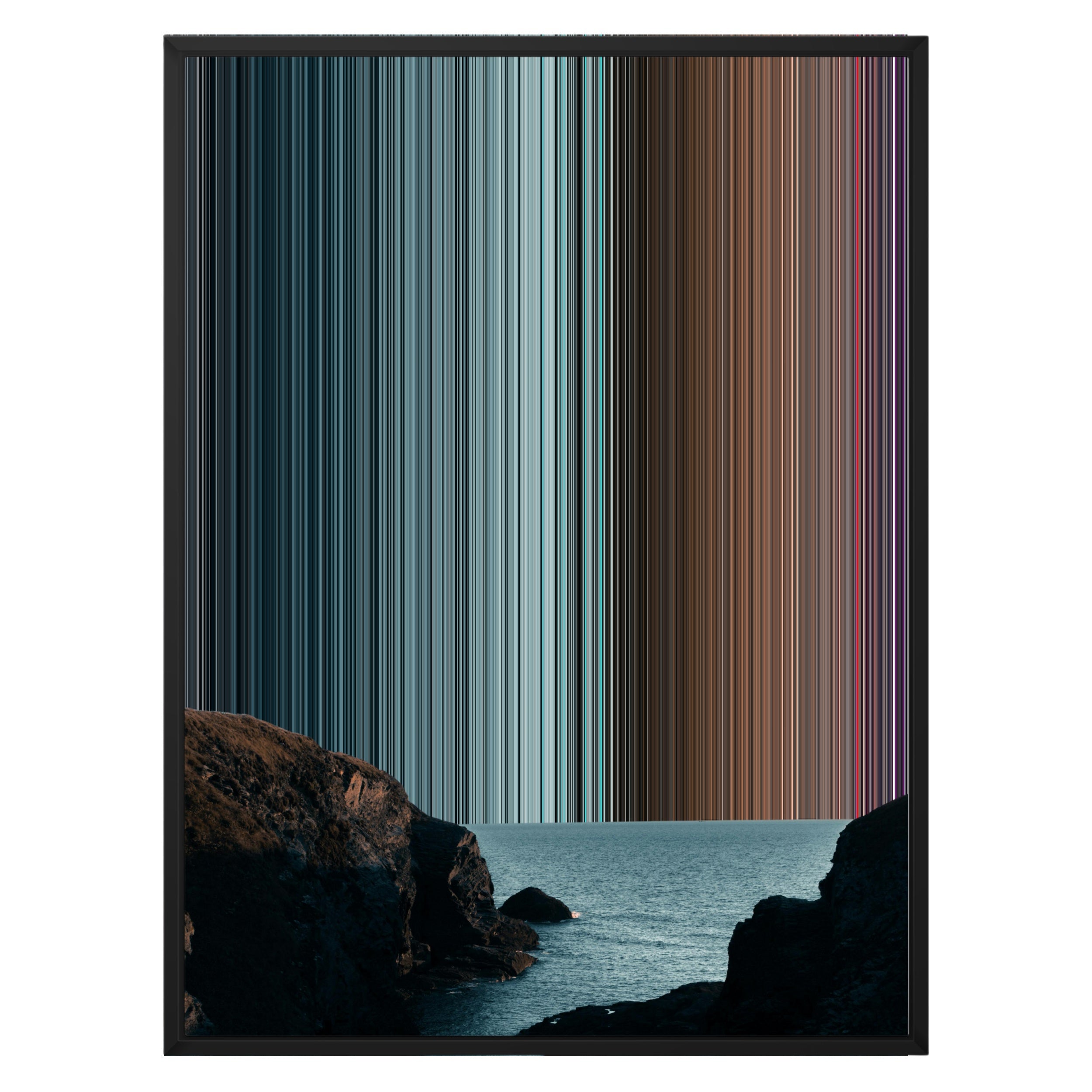 24×30" Metallic Float Frame Canvas - Black Frame variant