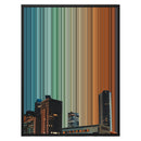 24×30" Metallic Float Frame Canvas - Black Frame variant