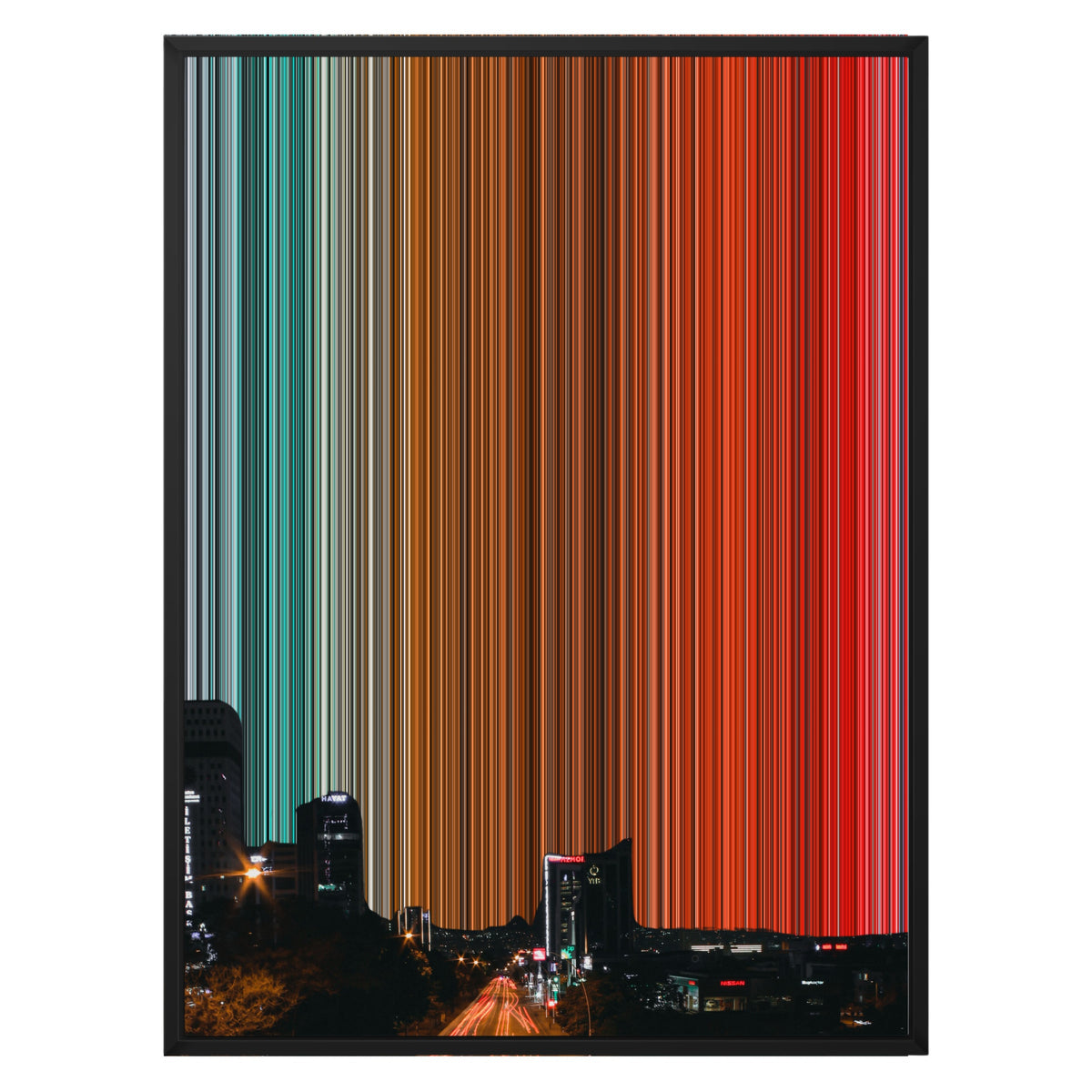 24×30" Float Frame Canvas - Black Frame variant