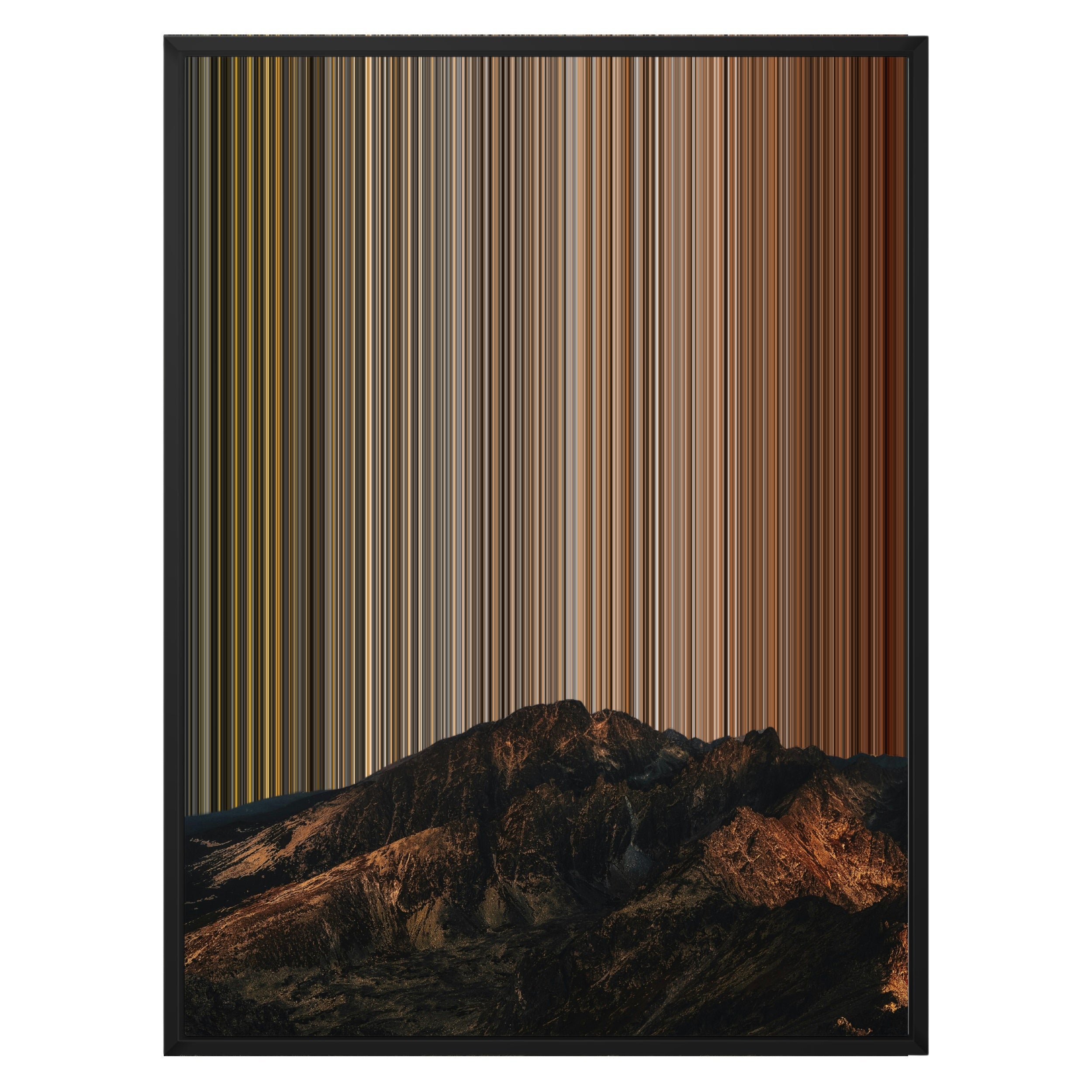 24×30" Metallic Float Frame Canvas - Black Frame variant