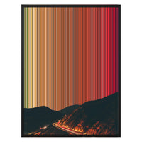 24×30" Metallic Float Frame Canvas - Black Frame variant