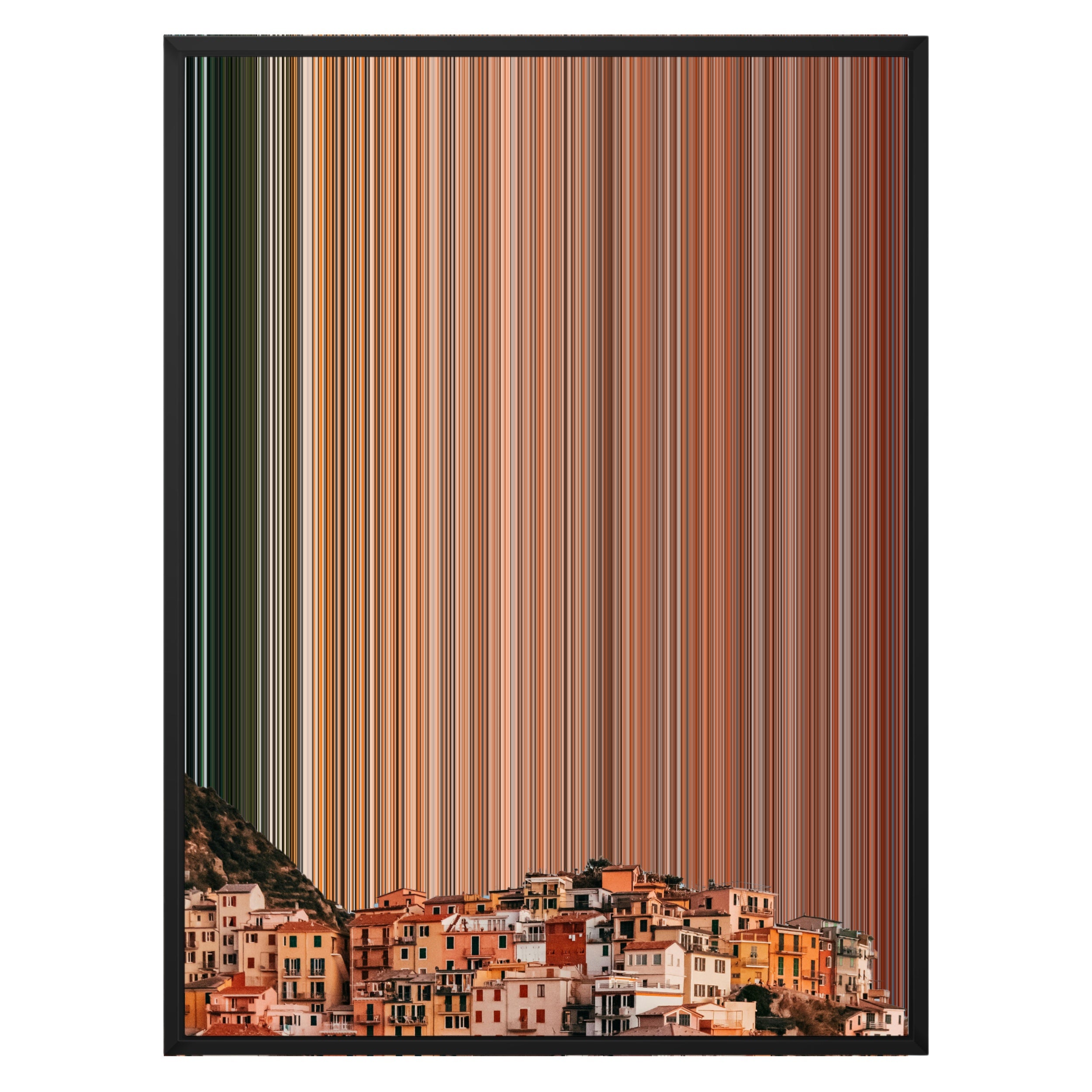 24×30" Metallic Float Frame Canvas - Black Frame variant