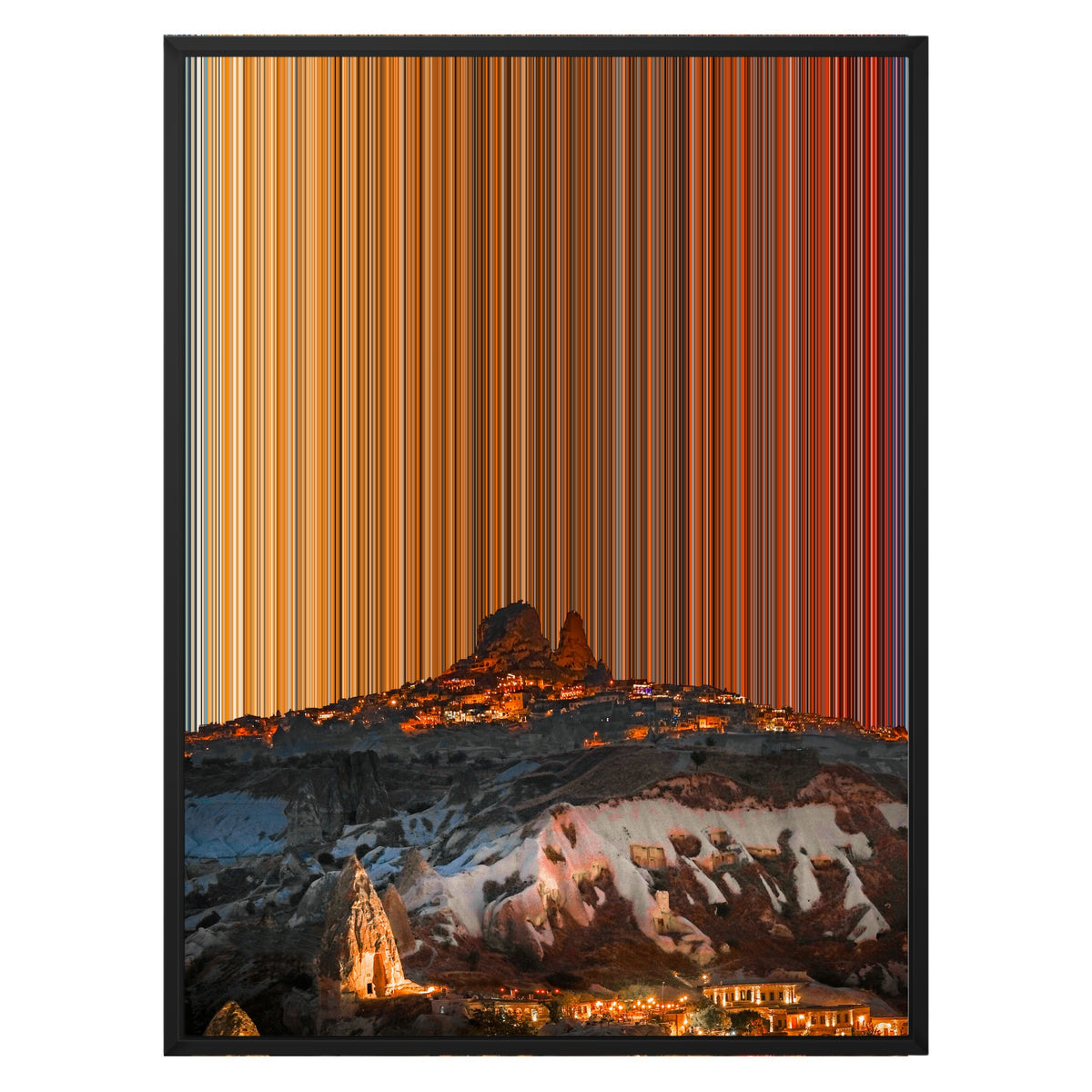 Canvastavla i floaterram, 24×30", svart ram