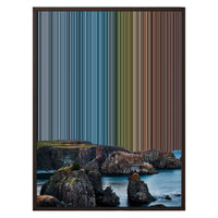 24×30" Metallic Float Frame Canvas - Brown Frame variant