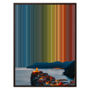 24×30" Metallic Float Frame Canvas - Brown Frame variant