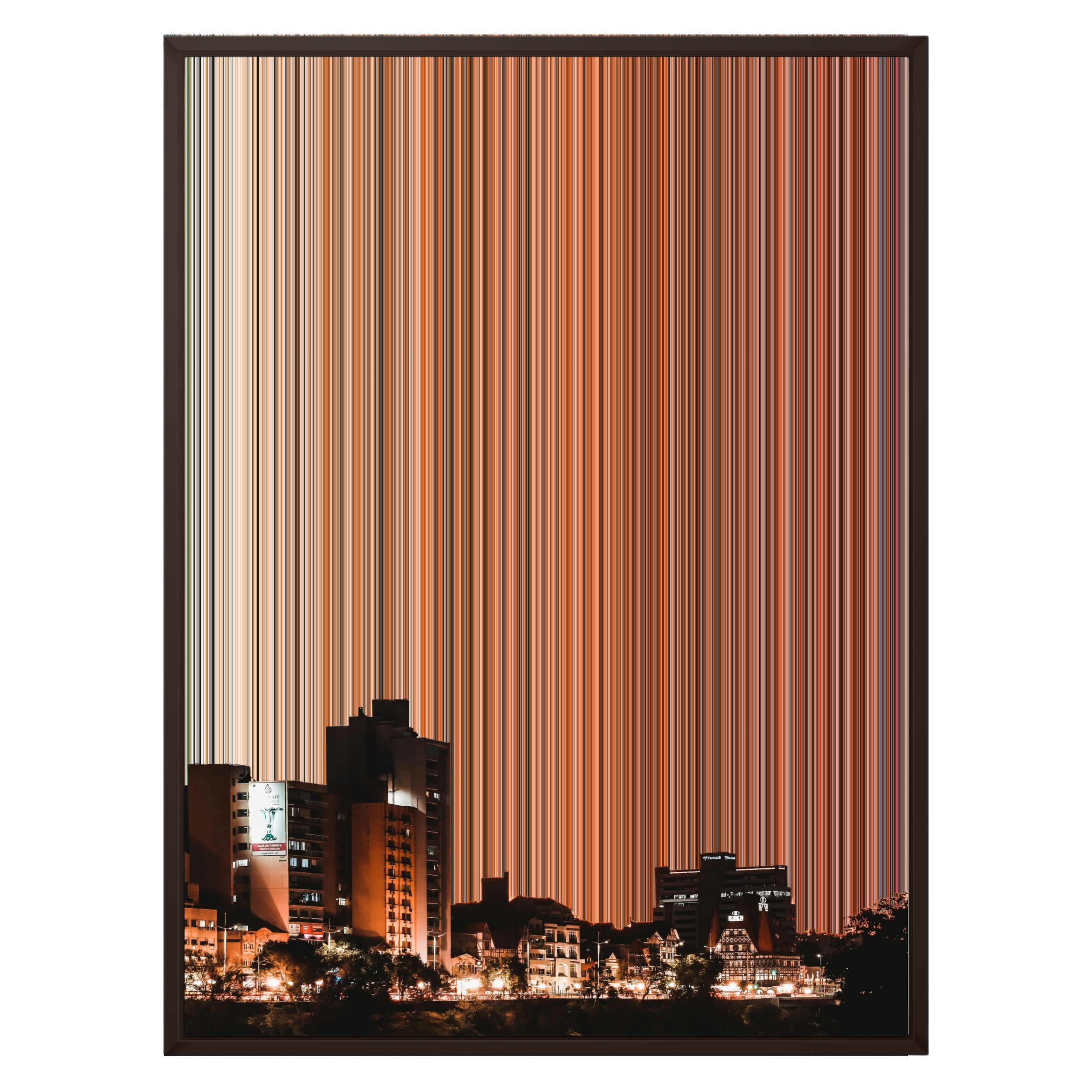 24×30" Metallic Float Frame Canvas - Brown Frame variant