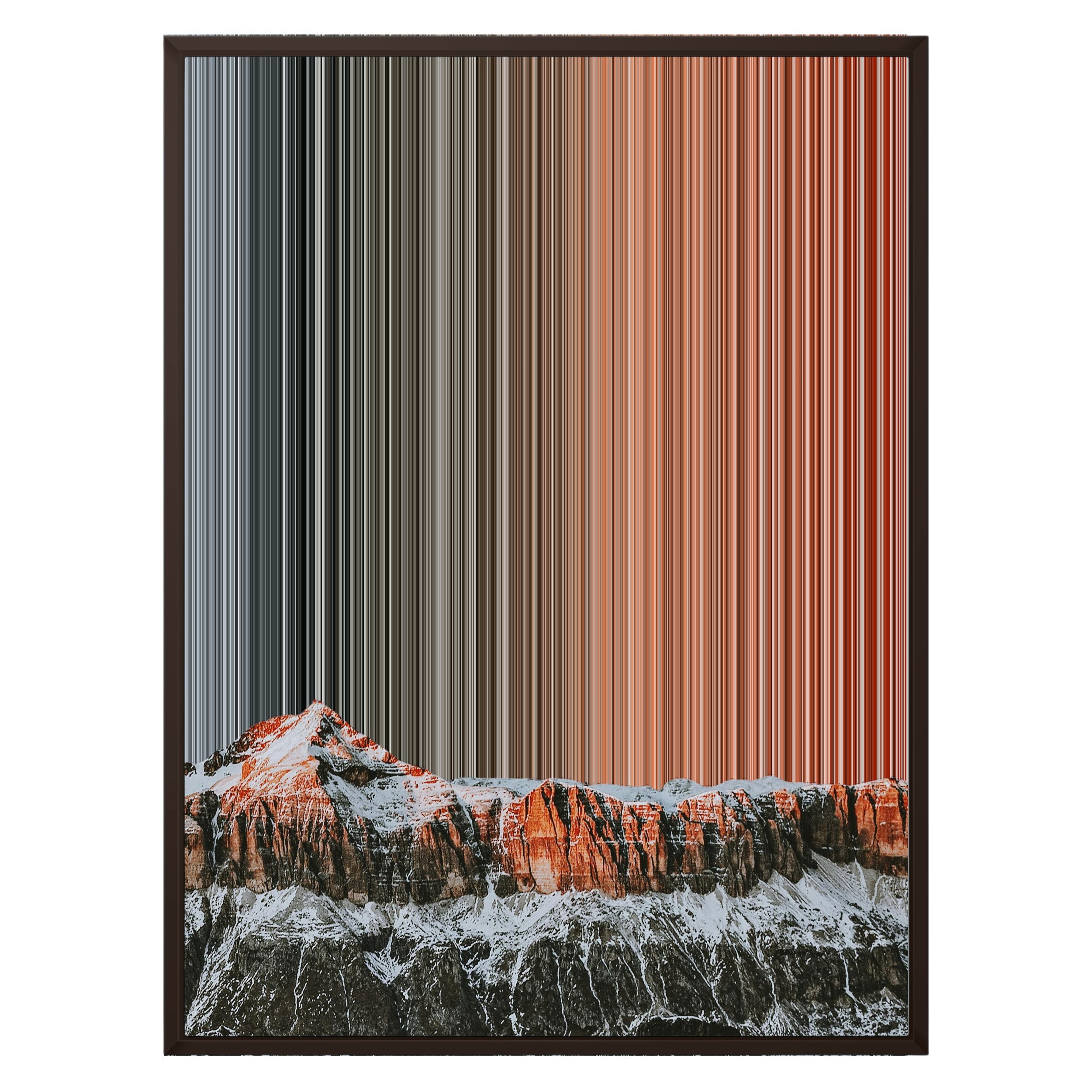 24×30" Metallic Float Frame Canvas - Brown Frame variant