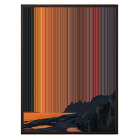 24×30" Metallic Float Frame Canvas - Brown Frame variant