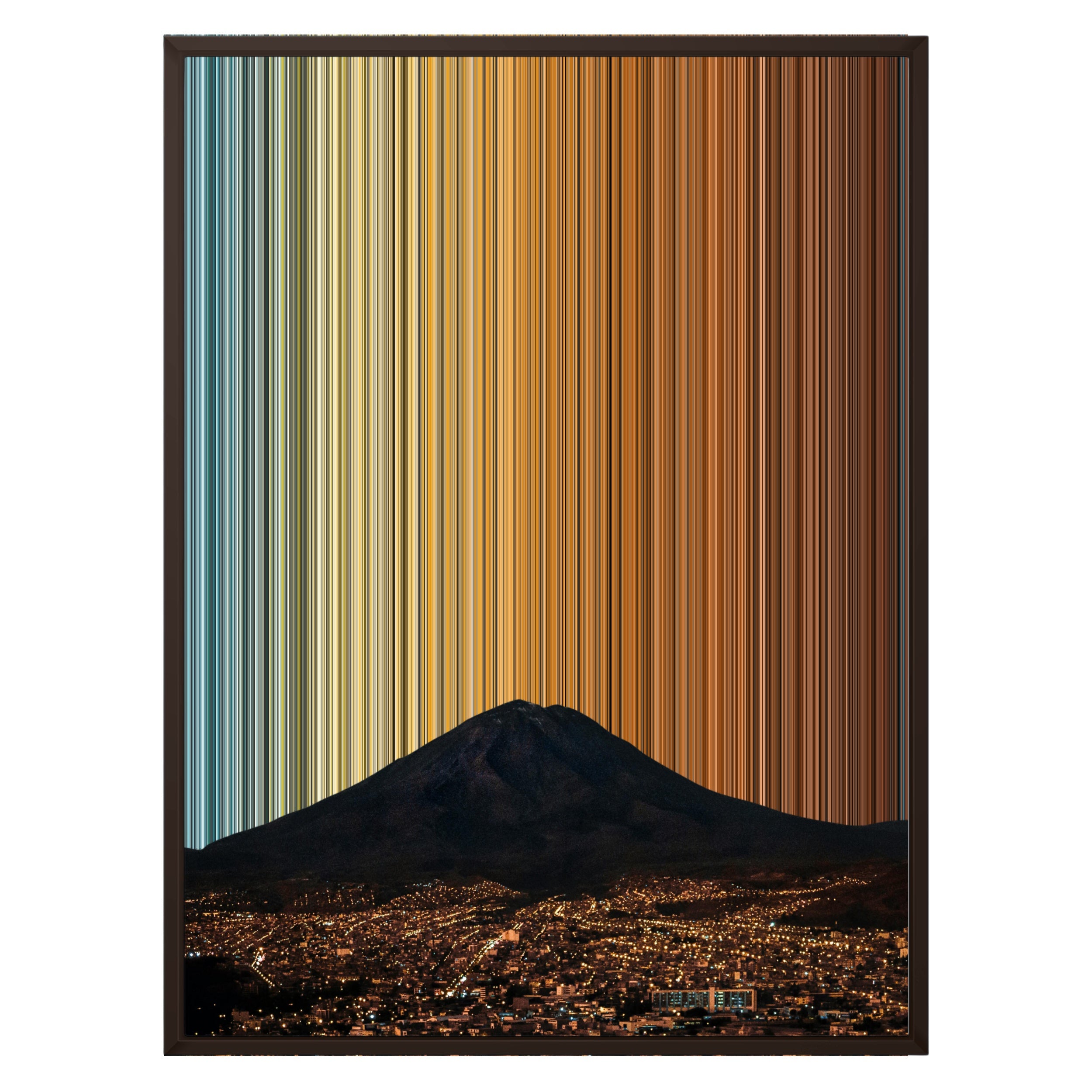 24×30" Metallic Float Frame Canvas - Brown Frame variant