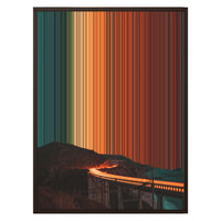 24×30" Metallic Float Frame Canvas - Brown Frame variant