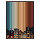 24×30" Metallic Float Frame Canvas - Brown Frame variant