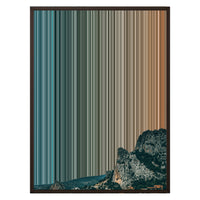 24×30" Metallic Float Frame Canvas - Brown Frame variant