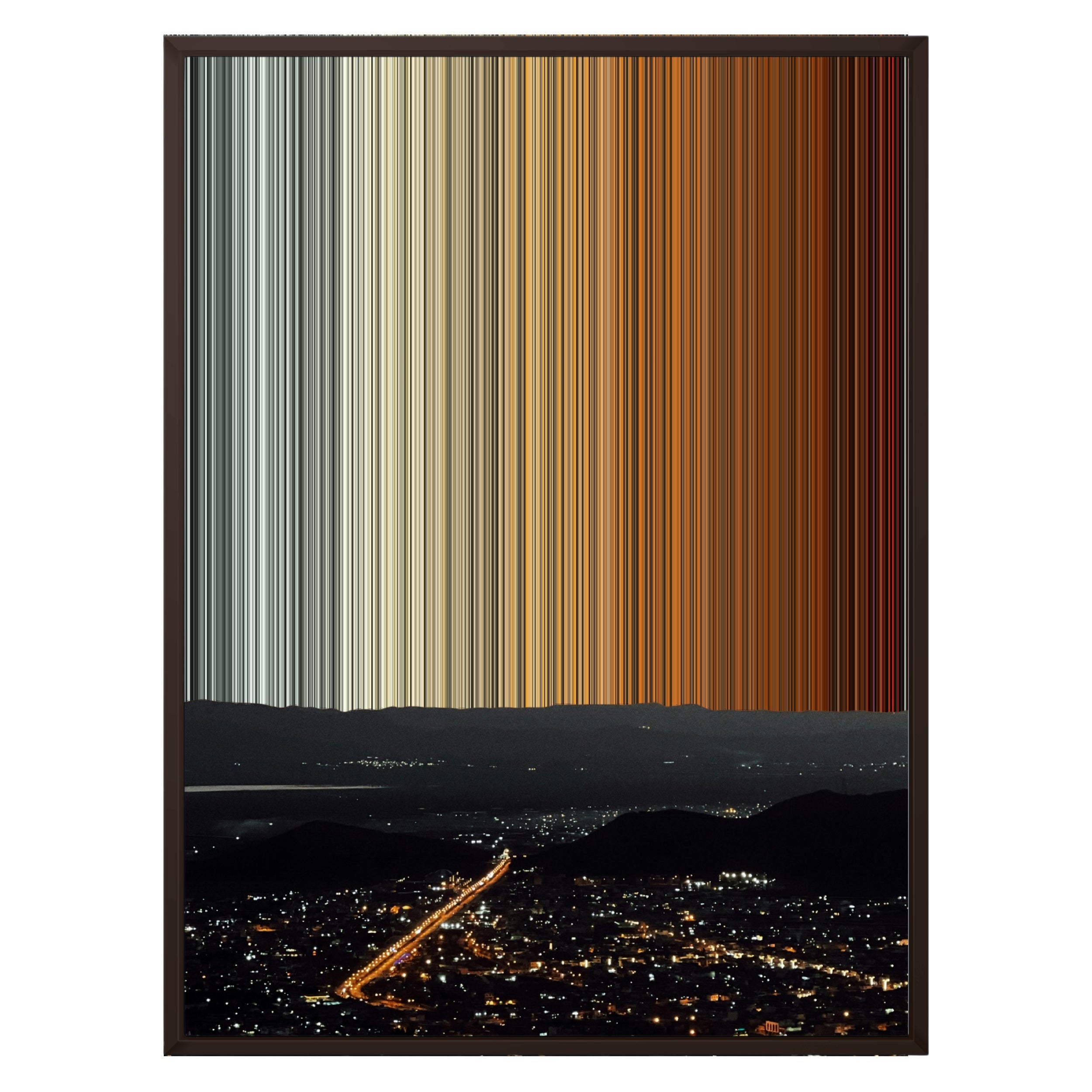 24×30" Metallic Float Frame Canvas - Brown Frame variant