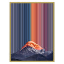 24×30" Metallic Float Frame Canvas - Gold Frame variant