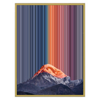 24×30" Metallic Float Frame Canvas - Gold Frame variant