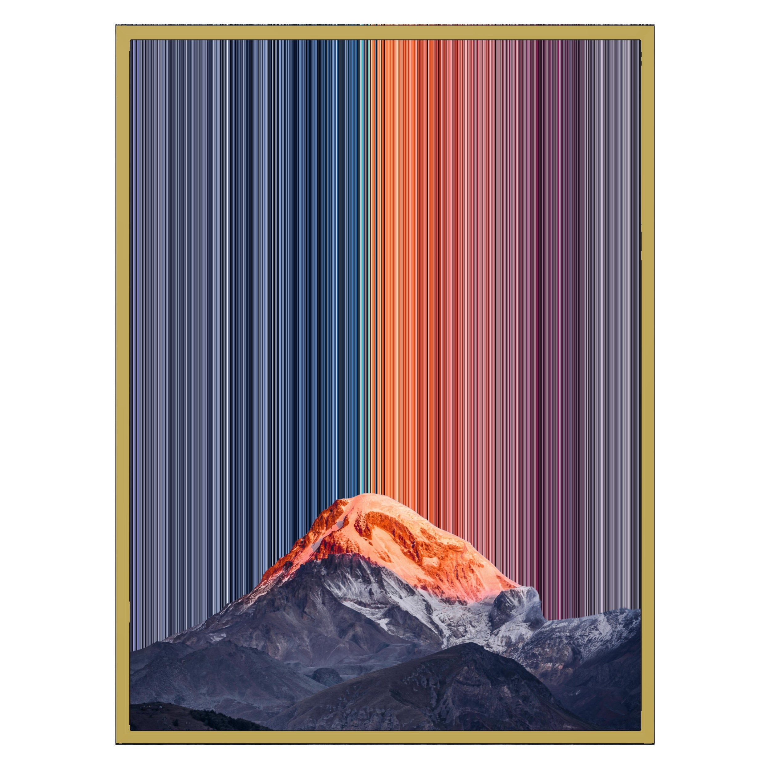 24×30" Metallic Float Frame Canvas - Gold Frame variant