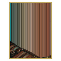 24×30" Metallic Float Frame Canvas - Gold Frame variant