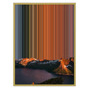 24×30" Metallic Float Frame Canvas - Gold Frame variant